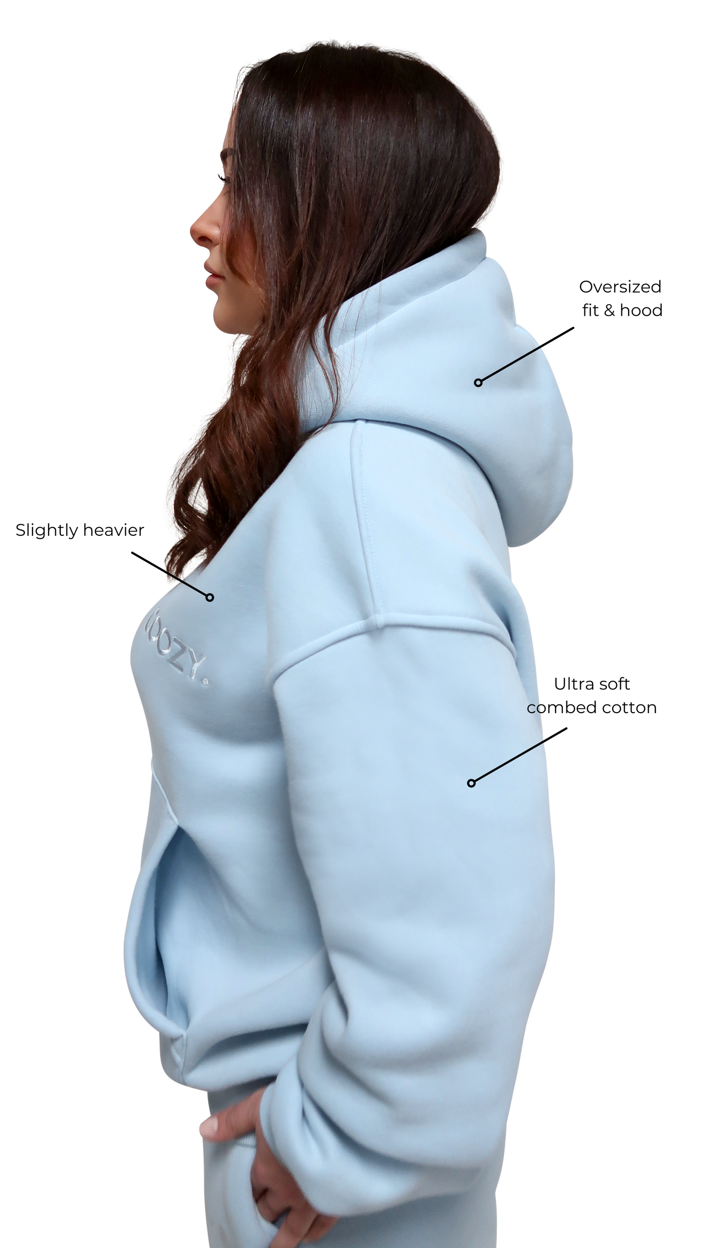 COOZY.™ Essential Hoodie - Sky Blue