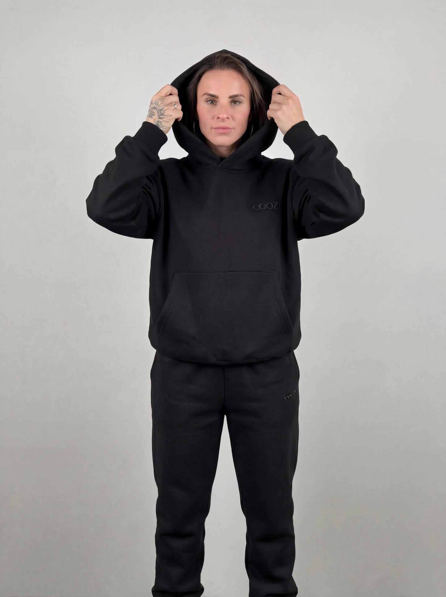COOZY.™ Essential Hoodie - Obsidian Black