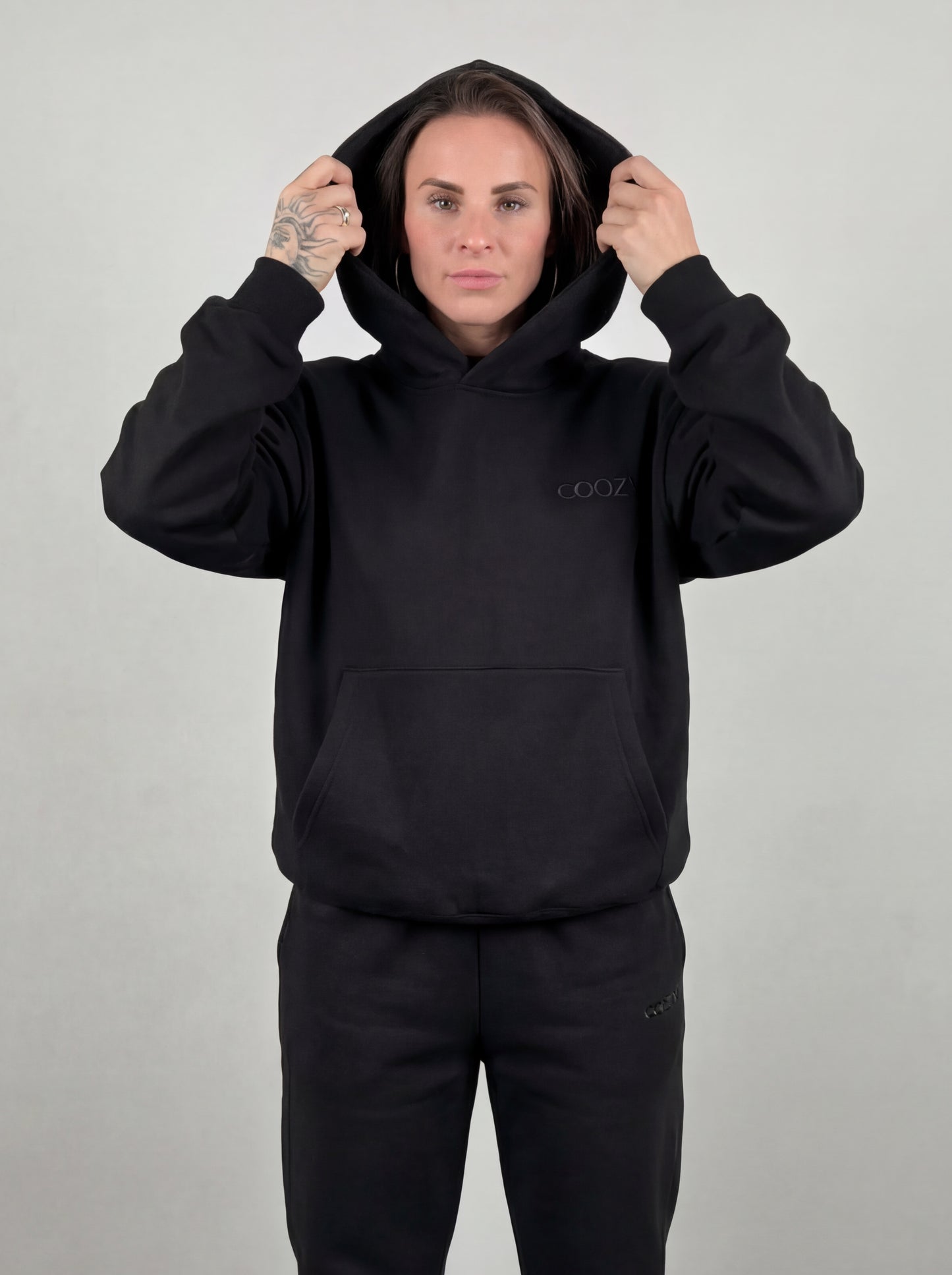 COOZY.™ Essential Hoodie - Obsidian Black