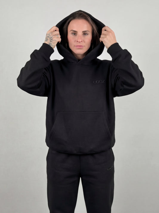 COOZY.™ Essential Hoodie - Obsidian Black