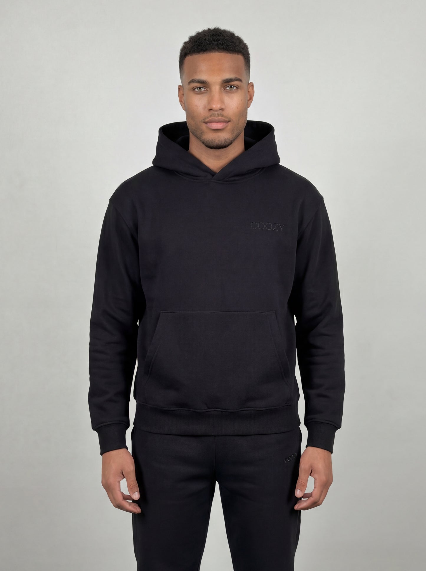 COOZY.™ Essential Hoodie - Obsidian Black