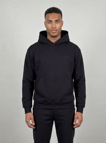 COOZY.™ Essential Hoodie - Obsidian Black