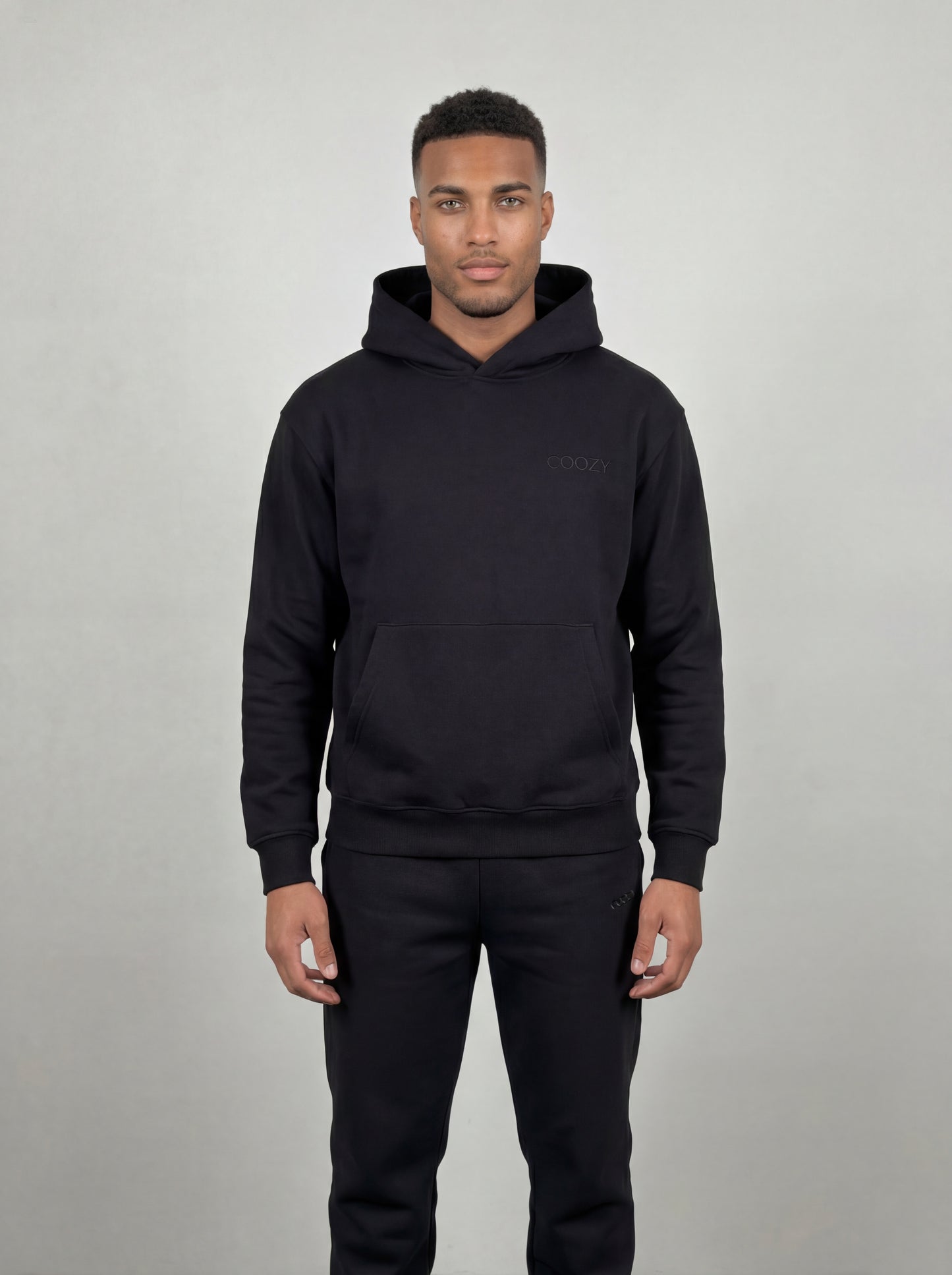 COOZY.™ Essential Hoodie - Obsidian Black