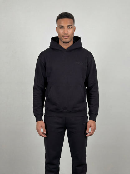 COOZY.™ Essential Hoodie - Obsidian Black