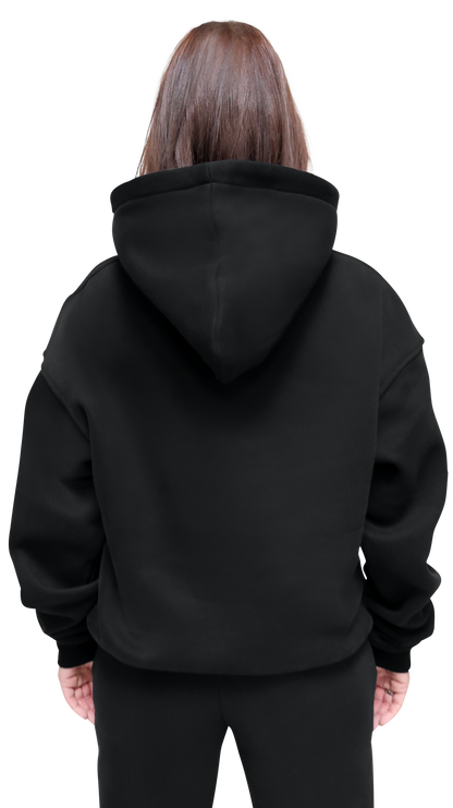 COOZY.™ Essential Hoodie - Obsidian Black