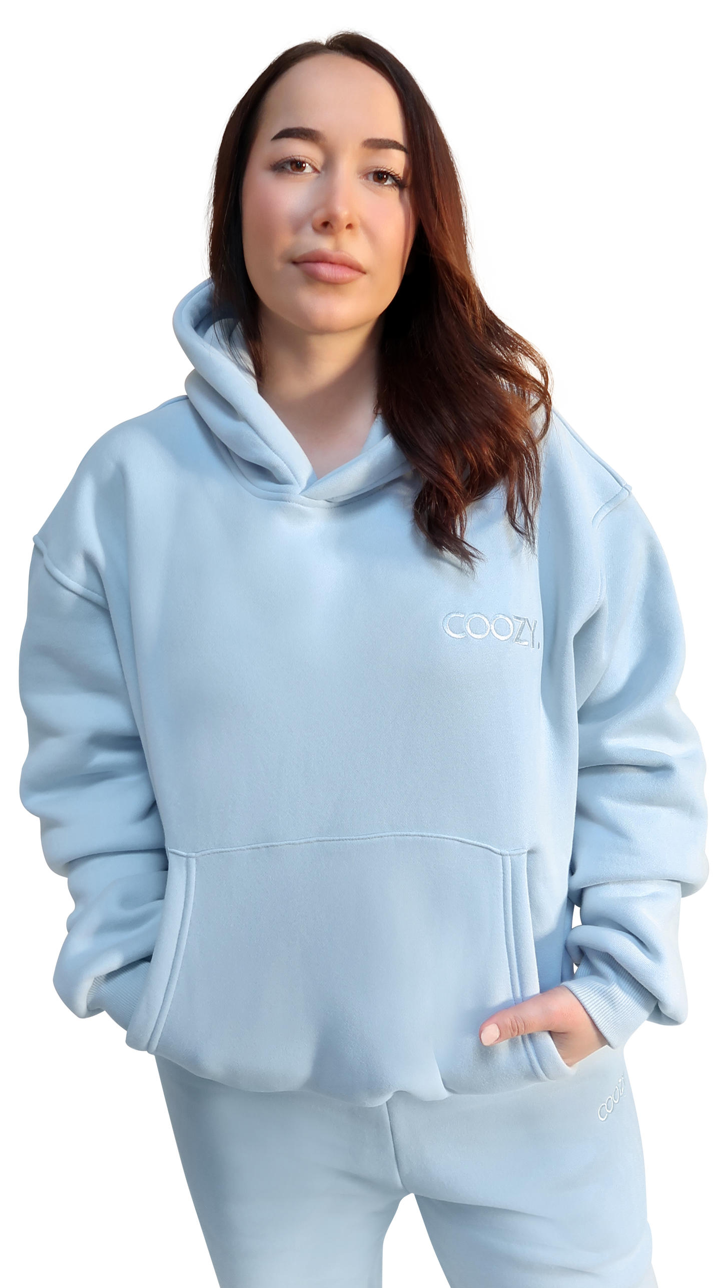 COOZY.™ Essential Hoodie - Sky Blue