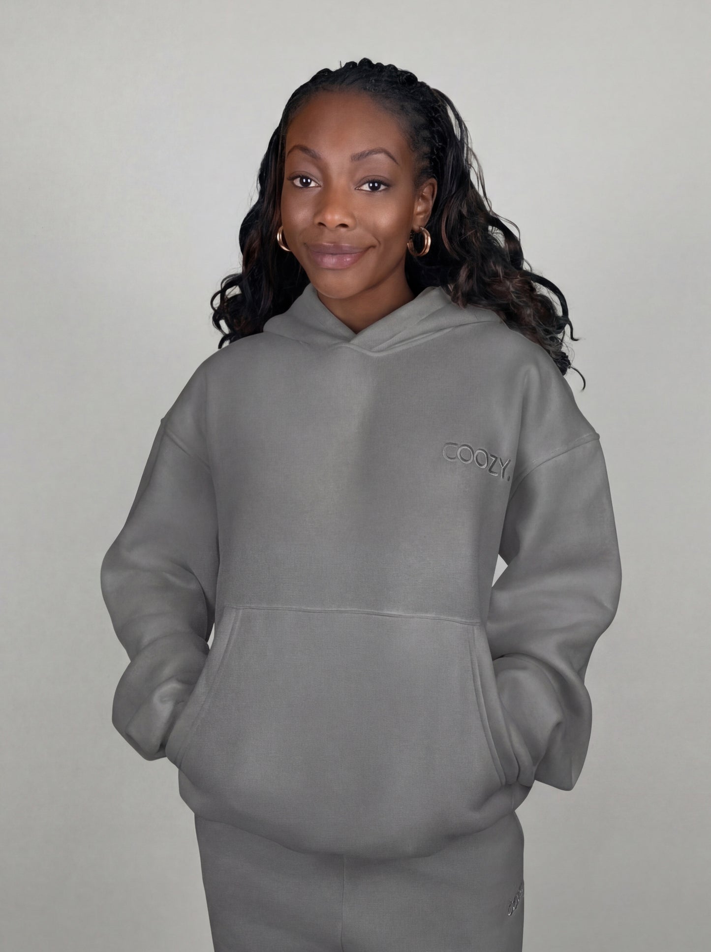 COOZY.™ Essential Hoodie - Steel Grey