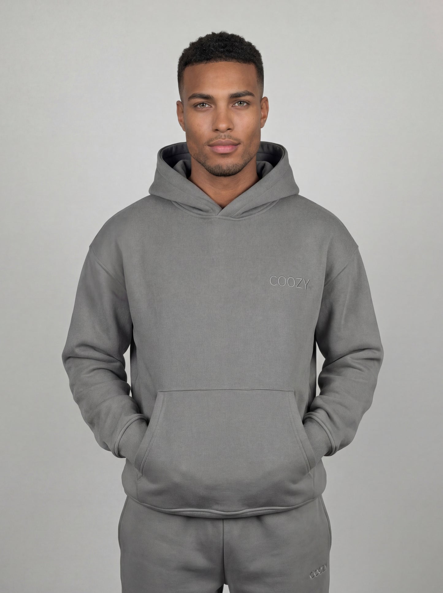 COOZY.™ Essential Hoodie - Steel Grey