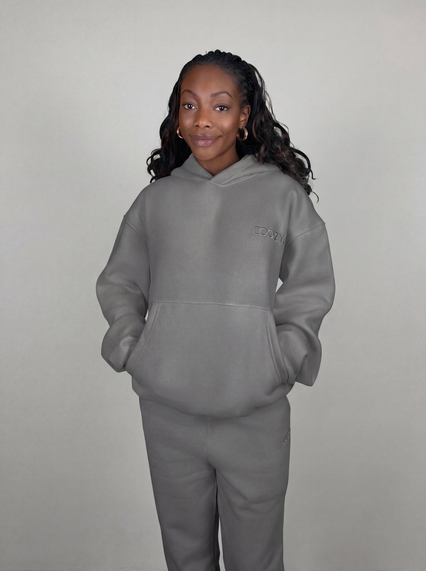 COOZY.™ Essential Hoodie - Steel Grey