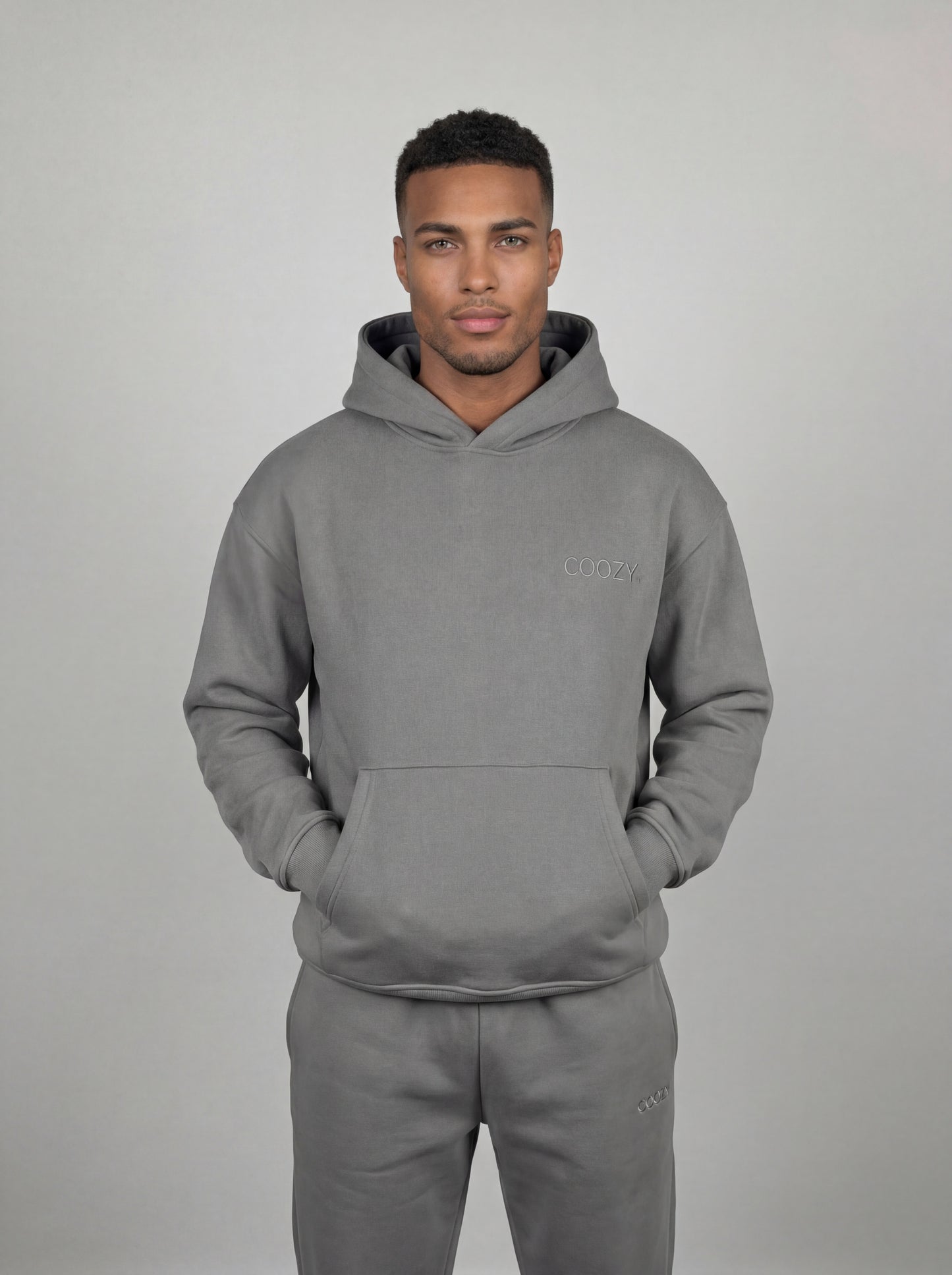 COOZY.™ Essential Hoodie - Steel Grey